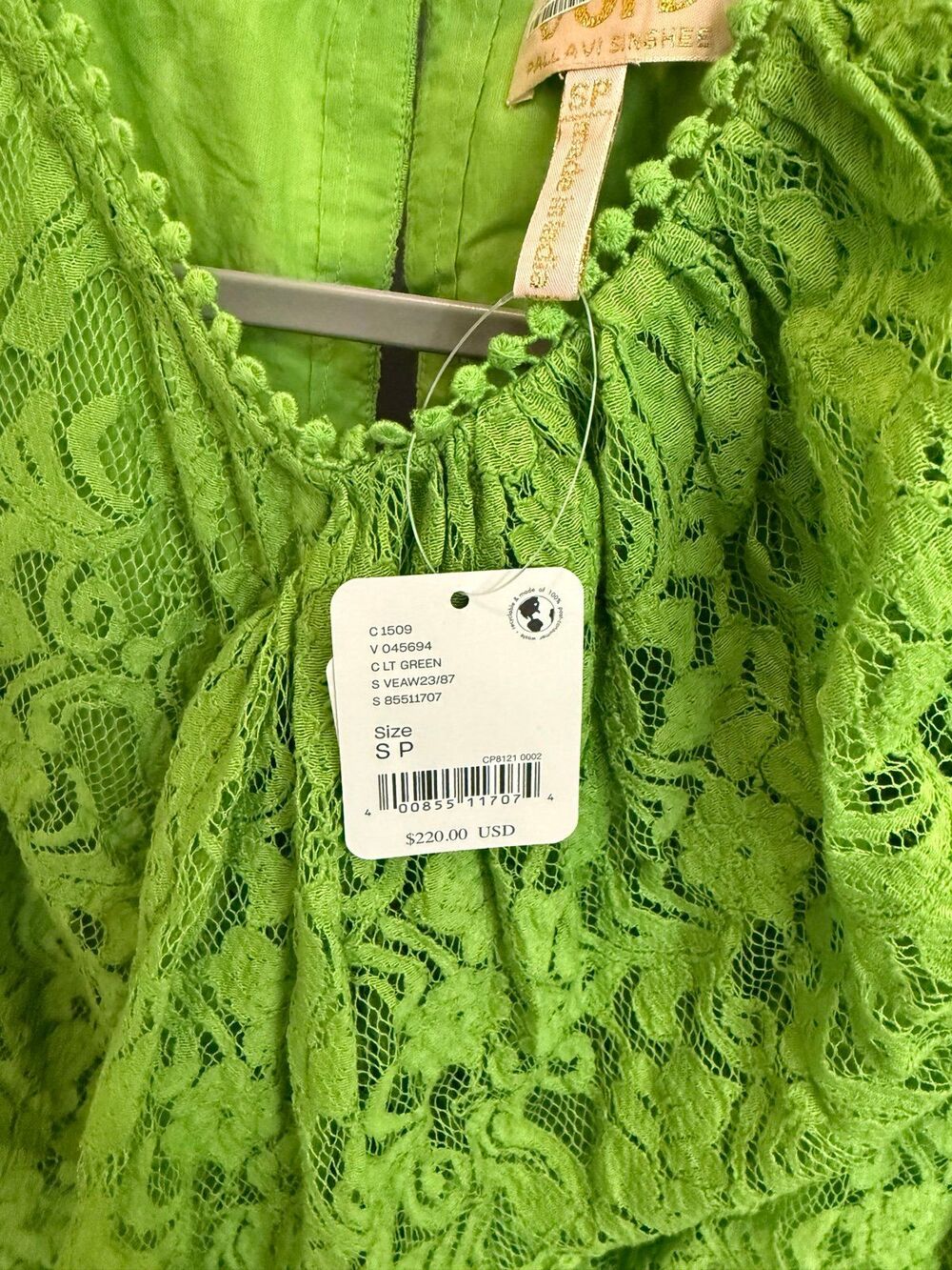 NWT Verb Lace Ruffled Mini Dress Small - Picture 5 of 7